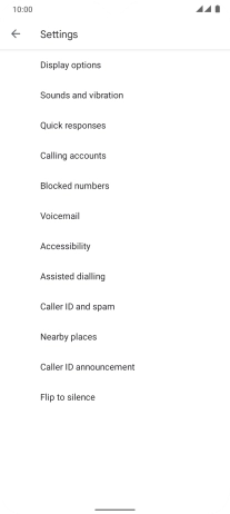 Press Calling accounts.