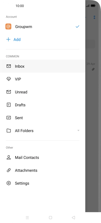 Press Settings.