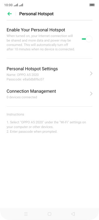 Press the Home key to return to the home screen.