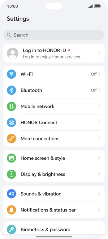 Press Wi-Fi.