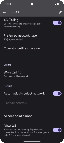 Press Wi-Fi Calling.