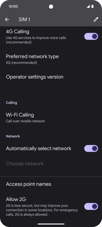 Press Wi-Fi Calling.