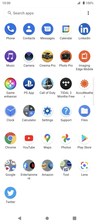 Press Google.