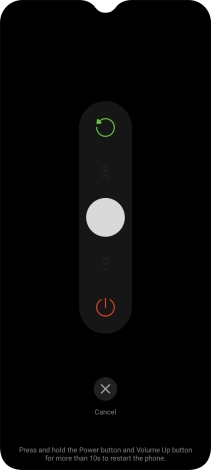 Press and drag the circle downwards.
