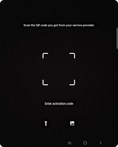 Place the QR code you've received inside the phone camera frame to scan the code.