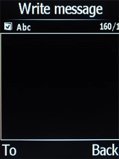 Highlight the text input field and key in the required text.