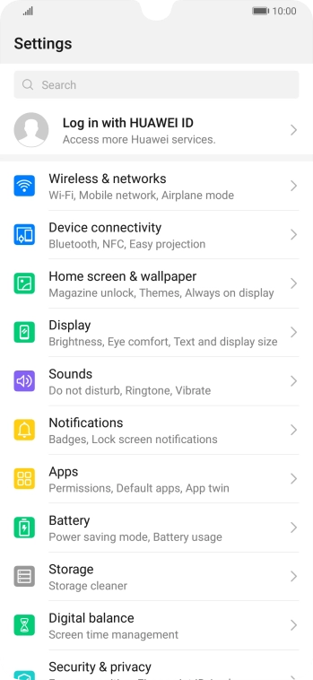 Press Device connectivity.
