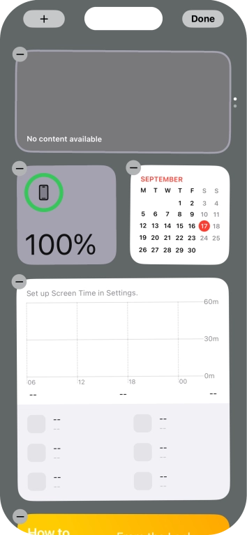Press the add icon. Press the add icon.