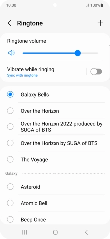 Press the required ring tones to hear them.