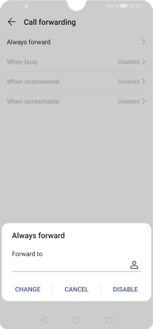 Press DISABLE.
