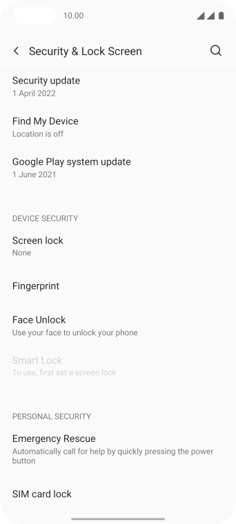 Press SIM card lock.