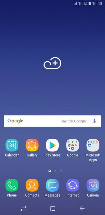 Slide your finger downwards starting from the top of the screen.