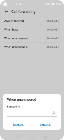 Key in 901 and press ENABLE.