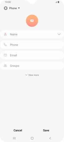 Press the address book drop down list.