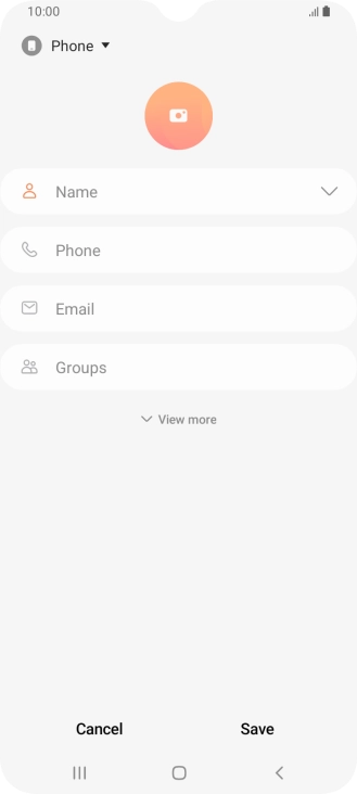 Press the address book drop down list.