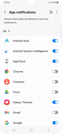 Press the drop down list.