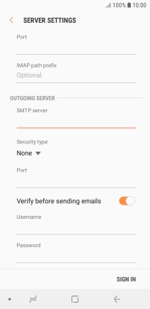 Press the drop down list below 'Security type'.