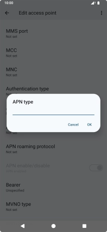 Key in mms and press OK.