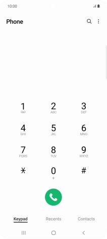 Press the menu icon.
