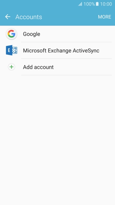 If this screen is displayed, you email account has been recognised and set up automatically. Follow the instructions on the screen to key in more information and finish setting up your phone.