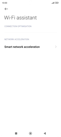 Press Smart network acceleration.