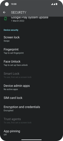 Press SIM card lock.