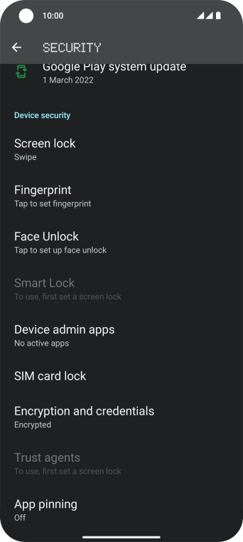 Press SIM card lock.