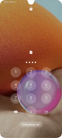 Key in your SIM PIN and press OK. The default SIM PIN is 0000.