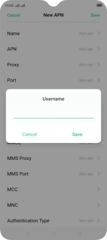 Key in o2 and press Save.