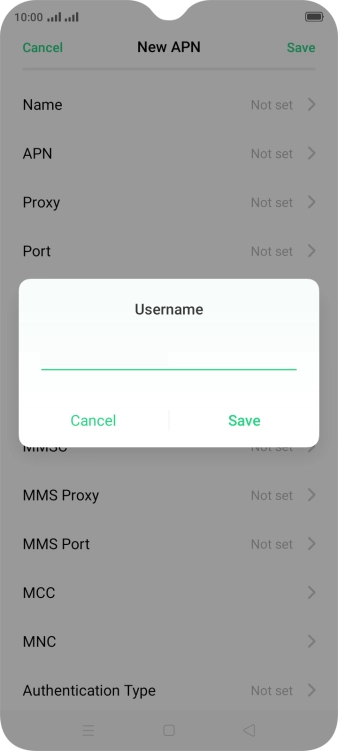 Key in o2 and press Save.