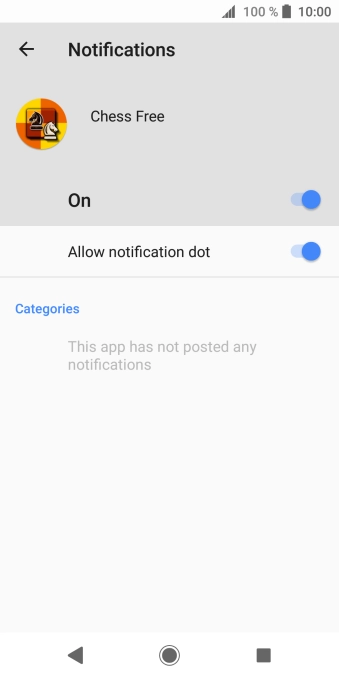 Press the indicator to turn the function on or off.
