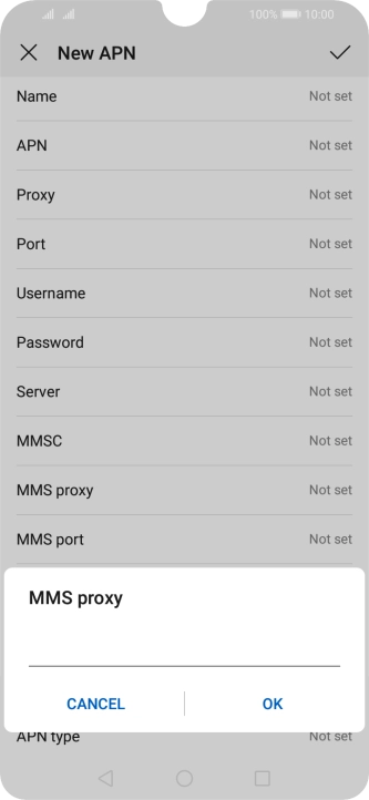 Key in 82.132.254.1 and press OK. Key in 82.132.254.1 and press OK.