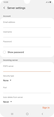 Press the drop down list below 'Security type'.