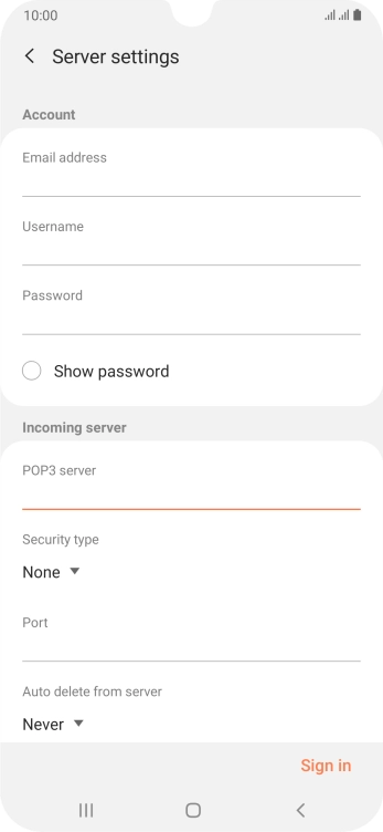 Press the drop down list below 'Security type'.