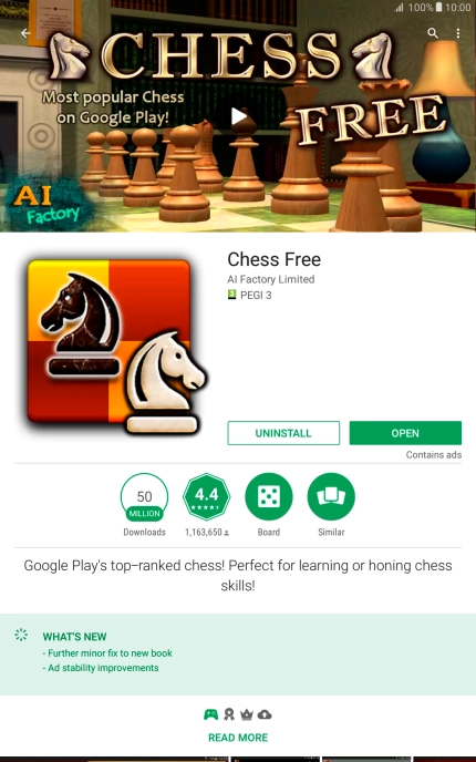 Press UNINSTALL.