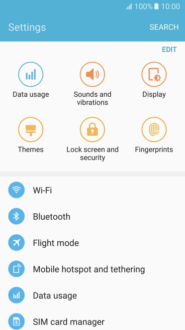 Press Wi-Fi. Press Wi-Fi.