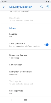 Press SIM card lock.