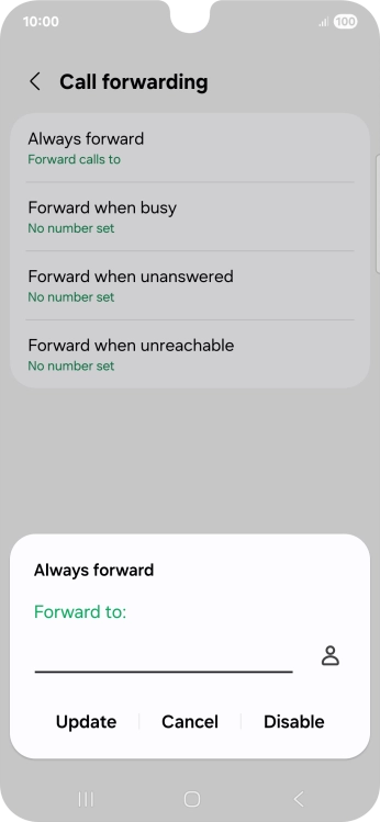 Press Disable.