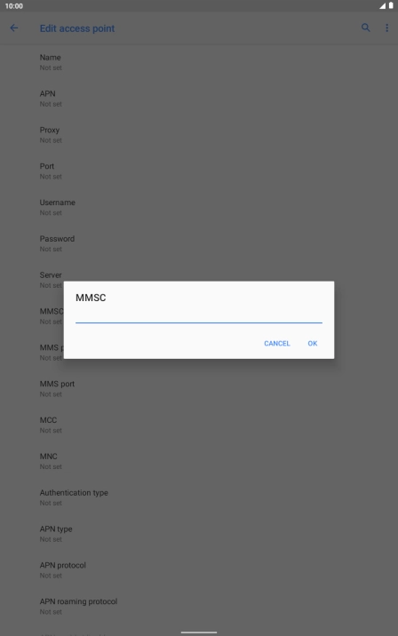 Key in http://mmsc.mms.o2.co.uk:8002 and press OK. Key in http://mmsc.mms.o2.co.uk:8002 and press OK.