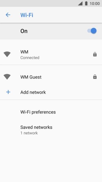 Press the Home key to return to the home screen.