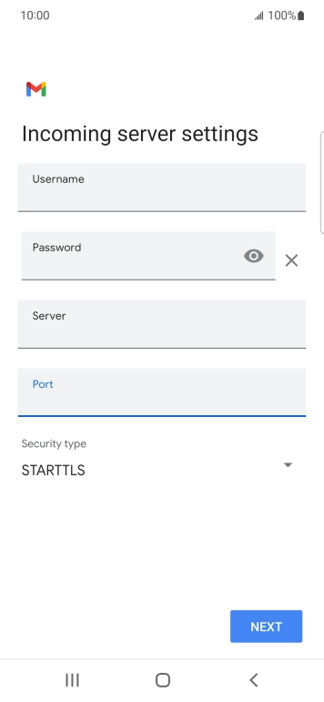 Press the drop down list below 'Security type'.