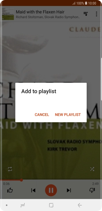 Press NEW PLAYLIST.