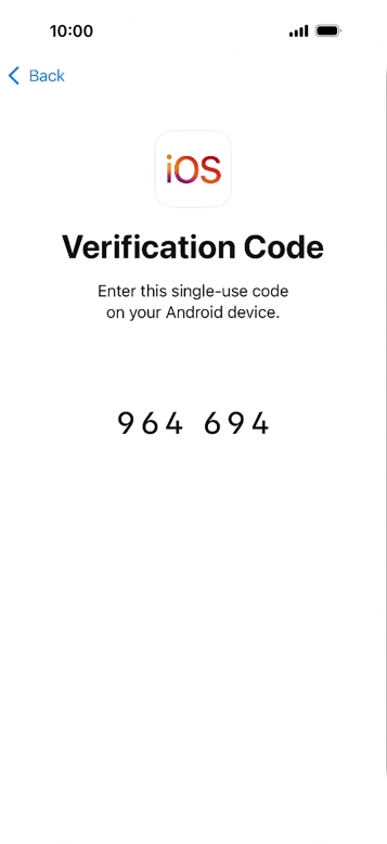 Follow the instructions on the screen and in the 'Move to iOS' app to transfer the content from the Android phone to your phone and set up your phone and prepare it for use.