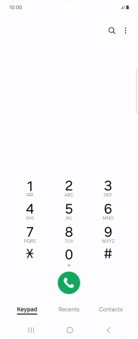 Press the menu icon.