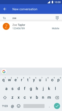 Press the required contact.