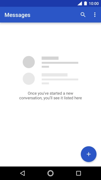 Press the new message icon. Press the new message icon.