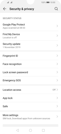Press More settings.