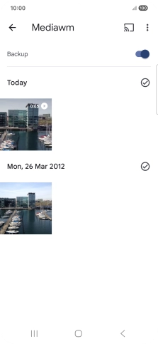 Go to the media content you want to cast from your phone.