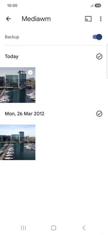 Go to the media content you want to cast from your phone.