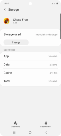Press Clear cache.